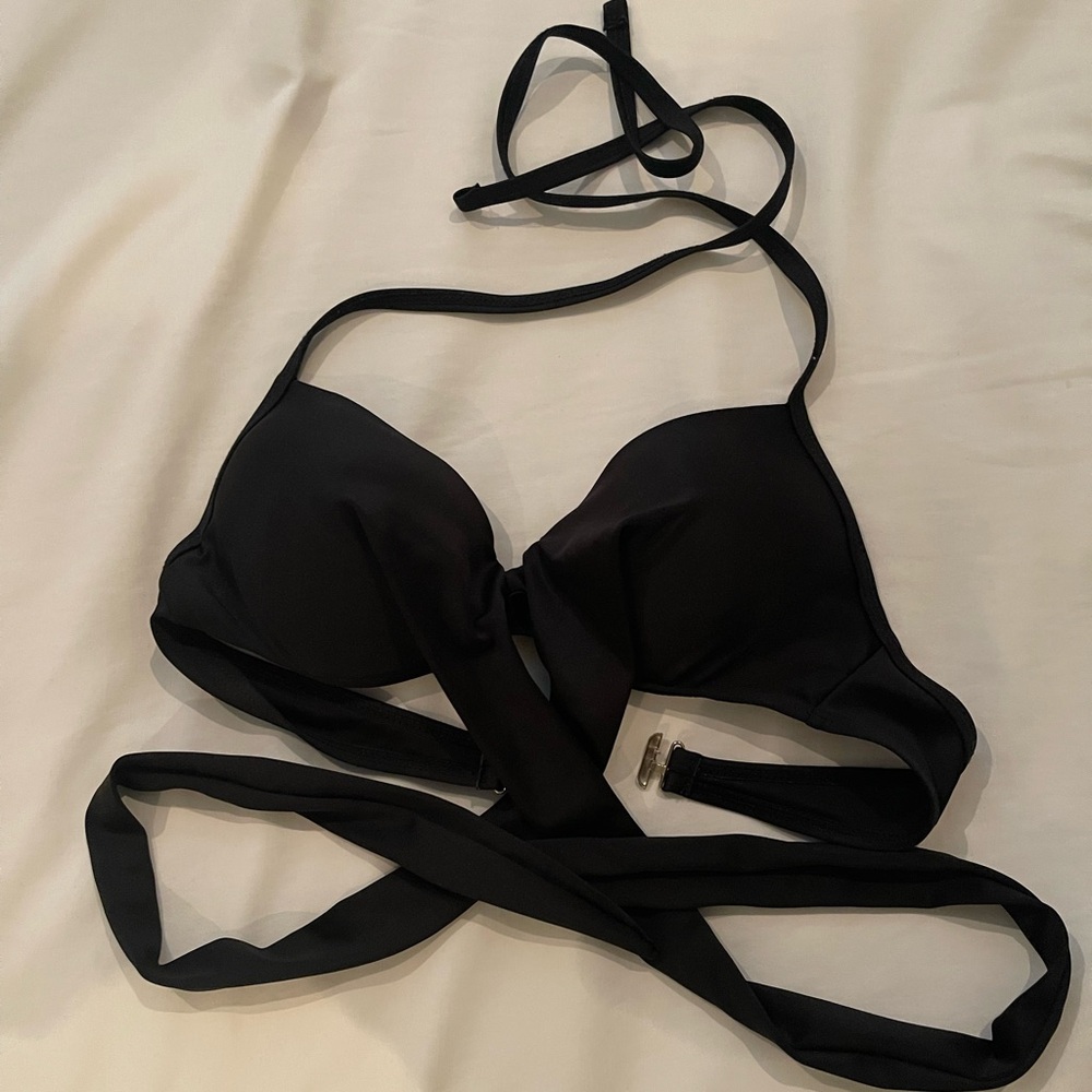 Black Strappy Bikini Top size small